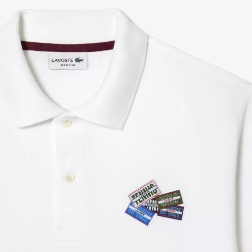 Polo L.12.12 En Petit Pique De Coton Avec Badges | Lacoste Store