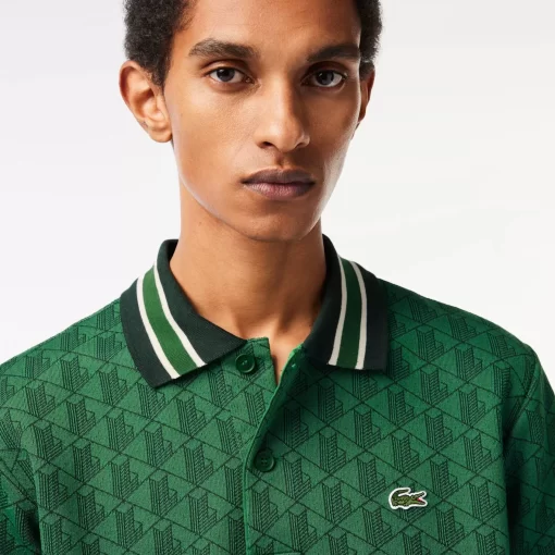 Polo Motif Monogramme Classic Fit A Col Contraste | Lacoste New