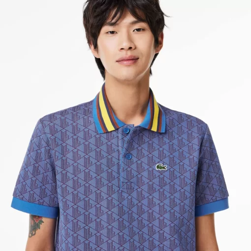 Polo Motif Monogramme Classic Fit A Col Contraste | Lacoste Cheap