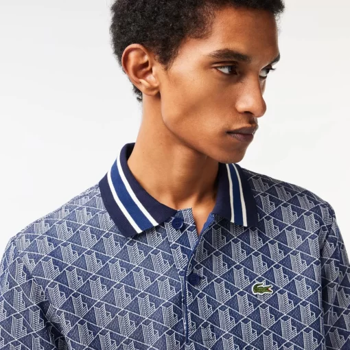 Polo Motif Monogramme Classic Fit A Col Contraste | Lacoste Shop