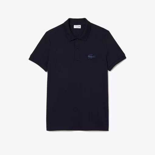 Polo Regular Fit Avec Badge Crocodile Matelasse | Lacoste Sale