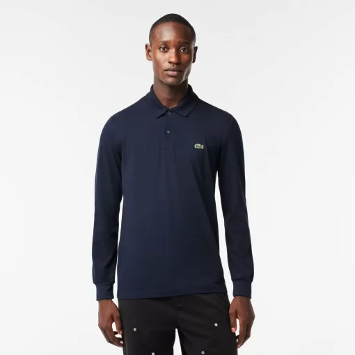 Polo Regular Fit Coton Polyester Manches Longues | Lacoste Fashion