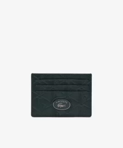 Porte-Cartes Avec Imprime Monogramme En Cuir | Lacoste New