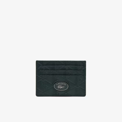 Porte-Cartes Avec Imprime Monogramme En Cuir | Lacoste New