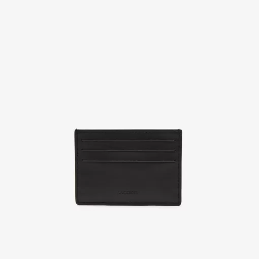 Porte-Cartes Avec Imprime Monogramme En Cuir | Lacoste Discount