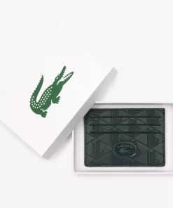 Porte-Cartes Avec Imprime Monogramme En Cuir | Lacoste New