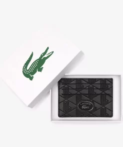 Porte-Cartes Avec Imprime Monogramme En Cuir | Lacoste Discount