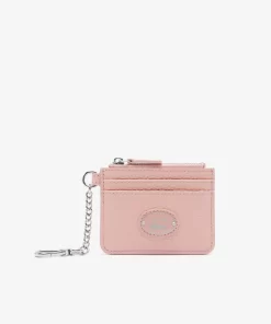 Porte-Cartes Femme Avec Mousqueton En Cuir Graine | Lacoste Cheap