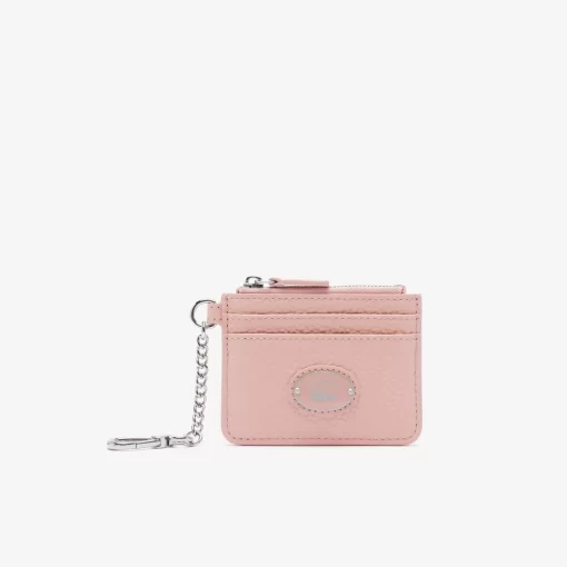 Porte-Cartes Femme Avec Mousqueton En Cuir Graine | Lacoste Cheap