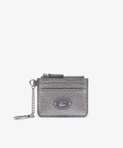 Porte-Cartes Femme Avec Mousqueton En Cuir Graine | Lacoste Store