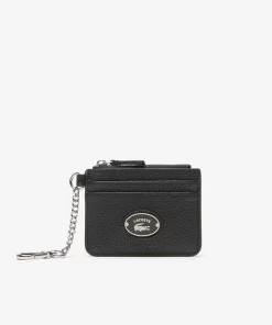 Porte-Cartes Femme Avec Mousqueton En Cuir Graine | Lacoste Fashion