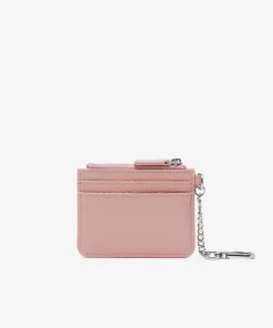 Porte-Cartes Femme Avec Mousqueton En Cuir Graine | Lacoste Cheap