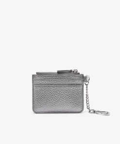 Porte-Cartes Femme Avec Mousqueton En Cuir Graine | Lacoste Store