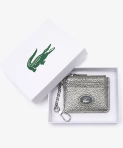 Porte-Cartes Femme Avec Mousqueton En Cuir Graine | Lacoste Store