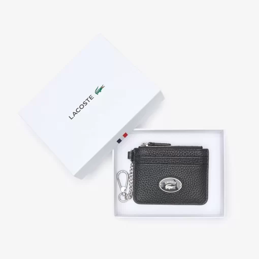 Porte-Cartes Femme Avec Mousqueton En Cuir Graine | Lacoste Fashion