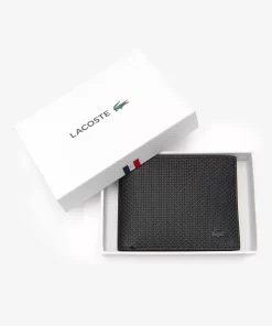 Portefeuille Chantaco En Cuir Pique Uni 3 Cartes | Lacoste Store