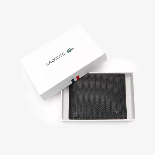 Portefeuille Chantaco En Cuir Pique Uni 3 Cartes | Lacoste Store