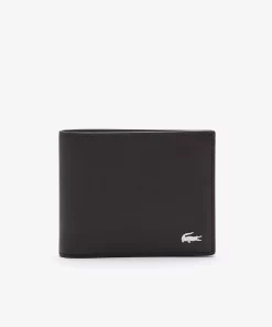 Portefeuille Fitzgerald En Cuir Uni 6 Cartes | Lacoste Fashion