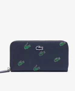 Portefeuille Zippe A Imprime Crocodile | Lacoste New