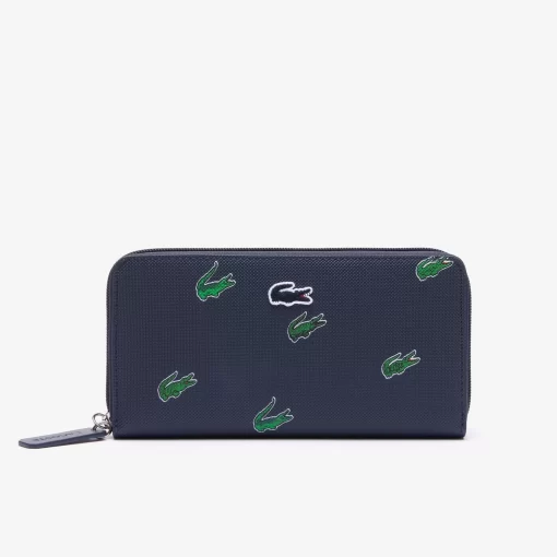 Portefeuille Zippe A Imprime Crocodile | Lacoste New