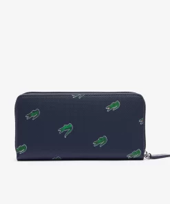 Portefeuille Zippe A Imprime Crocodile | Lacoste New