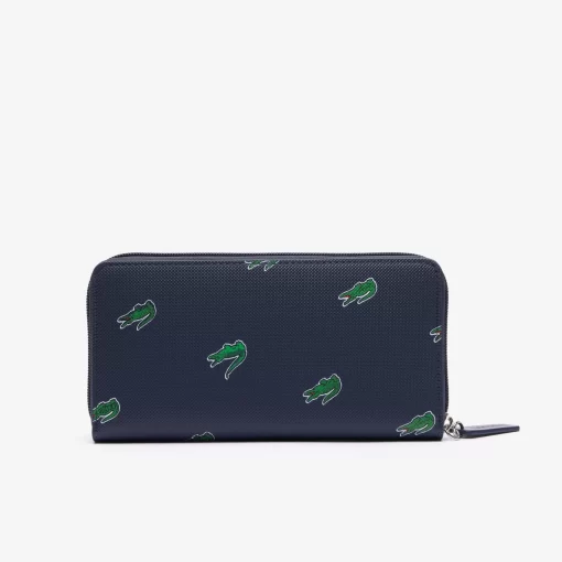 Portefeuille Zippe A Imprime Crocodile | Lacoste New