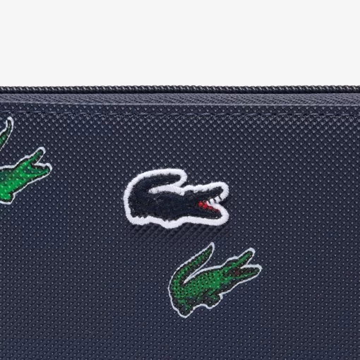 Portefeuille Zippe A Imprime Crocodile | Lacoste New