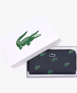 Portefeuille Zippe A Imprime Crocodile | Lacoste New