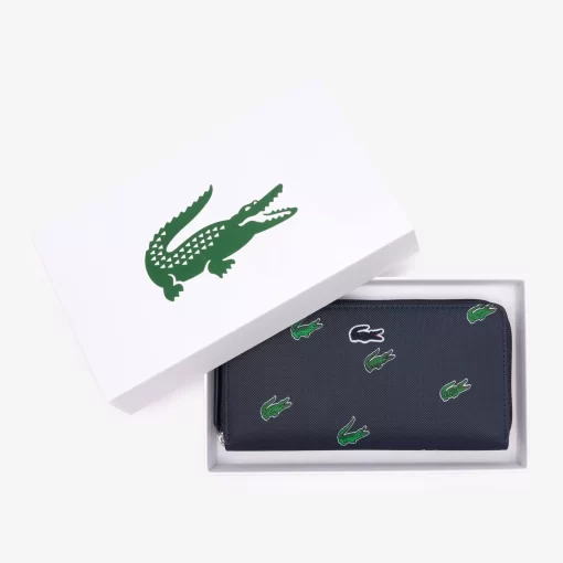 Portefeuille Zippe A Imprime Crocodile | Lacoste New