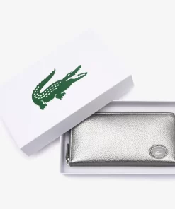 Portefeuille Zippe Femme Avec Plaque Metallique | Lacoste Cheap