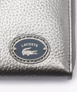 Portefeuille Zippe Femme Avec Plaque Metallique | Lacoste Cheap