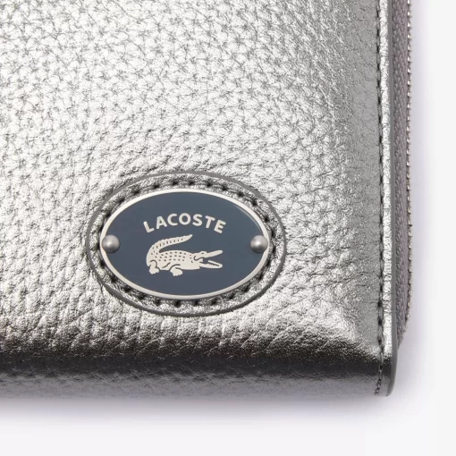 Portefeuille Zippe Femme Avec Plaque Metallique | Lacoste Cheap