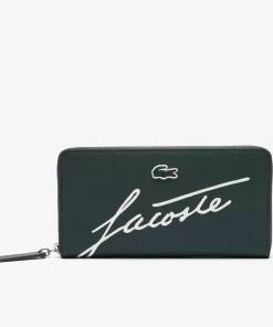 Portefeuille Zippe L.12.12 Imprime Signature | Lacoste New