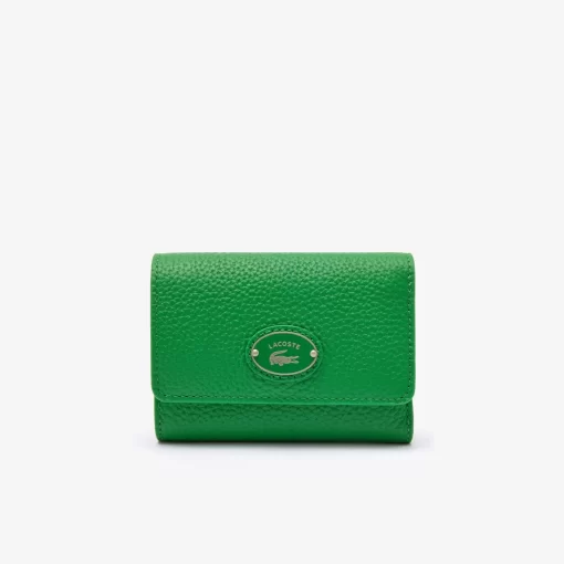 Porte-Monnaie A Rabat Femme En Cuir Graine | Lacoste New