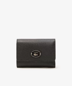 Porte-Monnaie A Rabat Femme En Cuir Graine | Lacoste Online