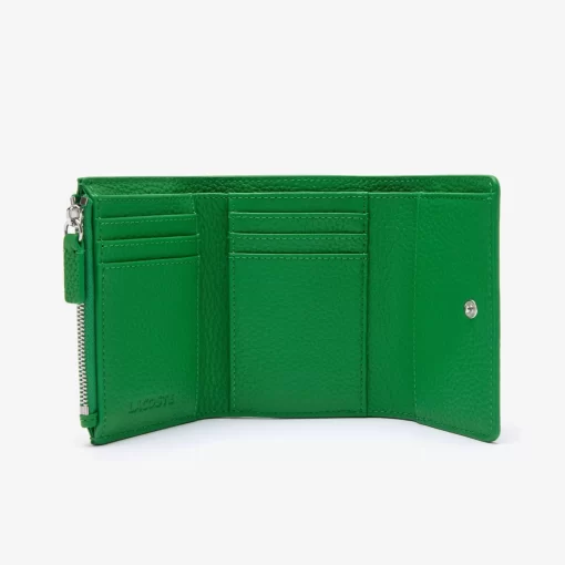 Porte-Monnaie A Rabat Femme En Cuir Graine | Lacoste New