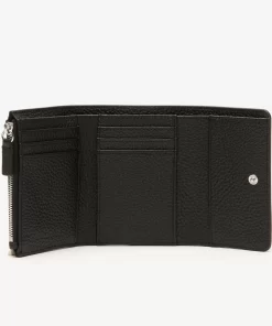 Porte-Monnaie A Rabat Femme En Cuir Graine | Lacoste Online