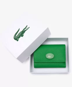 Porte-Monnaie A Rabat Femme En Cuir Graine | Lacoste New