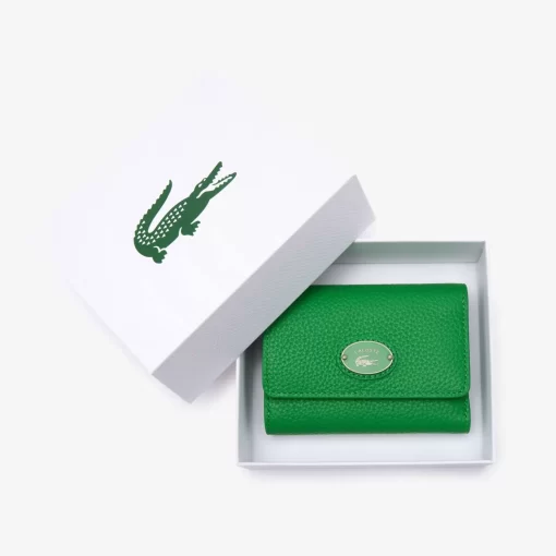 Porte-Monnaie A Rabat Femme En Cuir Graine | Lacoste New