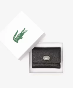 Porte-Monnaie A Rabat Femme En Cuir Graine | Lacoste Online