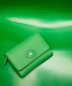 Porte-Monnaie A Rabat Femme En Cuir Graine | Lacoste New