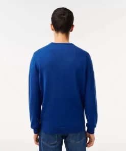 Pull A Col Rond En Coton Biologique Uni | Lacoste Outlet