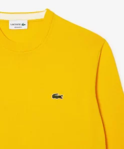 Pull A Col Rond En Coton Biologique Uni | Lacoste Hot