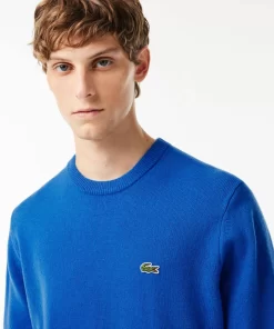 Pull A Col Rond En Laine Unie | Lacoste Sale