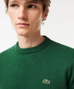 Pull A Col Rond En Laine Unie | Lacoste Flash Sale