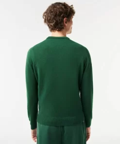 Pull A Col Rond En Laine Unie | Lacoste Flash Sale