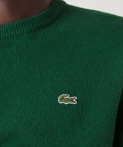 Pull A Col Rond En Laine Unie | Lacoste Flash Sale