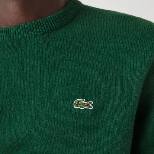 Pull A Col Rond En Laine Unie | Lacoste Flash Sale