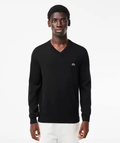 Pull A Col V En Coton Biologique Uni | Lacoste Best Sale