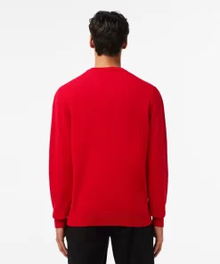 Pull A Col V En Coton Biologique Uni | Lacoste Sale